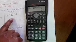 GRADOS A RADIANES CON CALCULADORA [upl. by Yelnats]