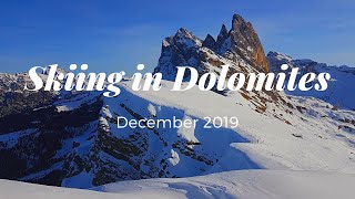 Skiing in Dolomites 2019  Sella Ronda Val Gardena Marmolada GoPro74K [upl. by Hurwit347]