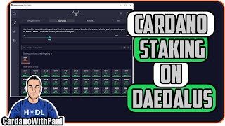 How To Stake ADA Cardano on The Daedalus Wallet  Step by Step [upl. by Ludovick148]