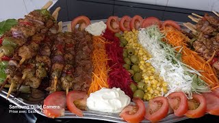 brochette de poulet avec crudités saf sap sen épices contact 77242 10 63 [upl. by Htaeh94]