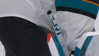 Shea Weber unleashes a blast that leaves Martin Jones stick in two [upl. by Salazar]