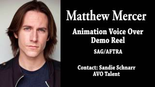 Matthew Mercer  Animation Voice Over Demo Reel [upl. by Notgnirrac416]