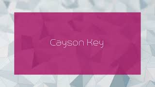 Cayson Key  appearance [upl. by Marti]