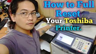 How to full reset your Toshiba printer [upl. by Aldus]