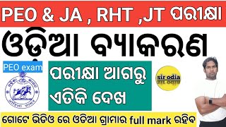 JT Exam 2023 ଓଡ଼ିଆ ବ୍ୟାକରଣ jt ODIA GRAMMAR jt [upl. by Novyert985]