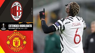 AC Milan vs Manchester United Extended Highlights  UCL on CBS Sports [upl. by Meggi]