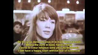 Tous les garcons et les filles Francoise Hardy French English Lyrics [upl. by Derward]