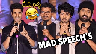 MAD Heros Mad Speechs At MAD Square  Press Meet  Narne Nithiin Sangeeth Shobhan Ram Nitin [upl. by Birdella]