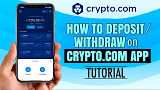 How to DEPOSIT or WITHDRAW on CRYPTOCOM App for Beginners  Tutorial [upl. by Niwdla]