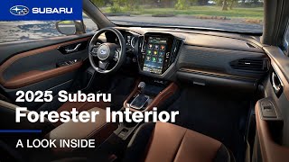 2025 Subaru Forester Interior  A Look Inside [upl. by Ycniuq]