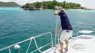 How To Pick Up a Mooring Ball in the British Virgin Islands [upl. by Mikal]