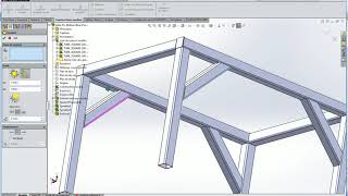 Mécano soudé Solidworks table [upl. by Sacrod603]