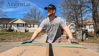 Installing an Ameristar Heat Pump Package Unit  ONE MAN OPERATION [upl. by Nodnas]