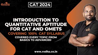 CAT Exam Preparation 2024  Introduction to Quantitative Aptitude Preparation [upl. by Kaden]