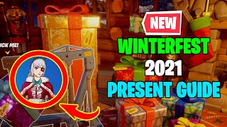 Fortnite Winterfest 2021 Present Guide [upl. by Pomfrey]