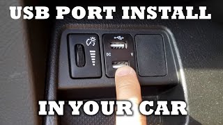 How to Install a USB Charging Port in your Car [upl. by Ethan73]