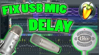 🔴 How To Fix DelayLatency On USB Mic 🎤 FL Studio [upl. by Evey]