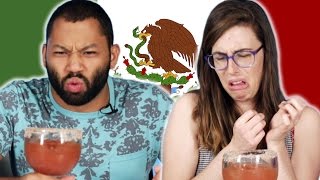 Americans Try Micheladas For The First Time [upl. by Thorrlow842]