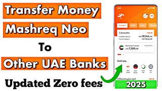 How to Send Money From Mashreq Neo to Other Bank Account Mashreq Neo Money Transfer 2025 [upl. by Ayekel]