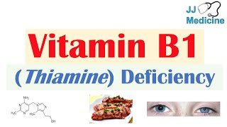 Vitamin B1 Thiamine Deficiency Food Sources Purposes Absorption Causes Symptoms ex Beriberi [upl. by Slotnick]