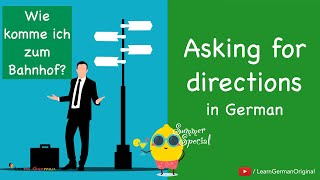 Asking for directions  nach dem Weg fragen  Deutsch im Alltag  Learn German  A1A2 [upl. by Ibrahim219]