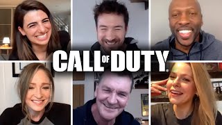 Call of Duty Cast reenact lines from their Games [upl. by Ehtnax]