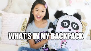 WHATS IN MY BACKPACK 🐼 GIVEAWAY WINNERS ANNOUNCED [upl. by Shaughn]