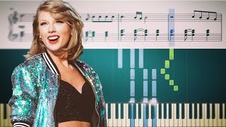 Taylor Swift  the 1  Piano Tutorial  SHEETS [upl. by Ateiram491]