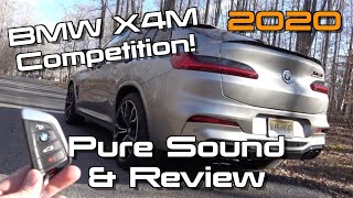 2020 BMW X4M Competition Cold Start Exhaust Sounds amp A Performance Review [upl. by Gilud]