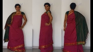 COORG Saree drape  Authentic look of Karnataka the Kodava Attire [upl. by Idnac]