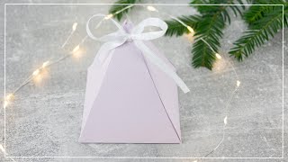 DIY Geschenkbox aus Papier basteln  Geschenkschachtel selber machen [upl. by Bremser]