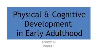 14 Social amp Personality Development in Early Adulthood [upl. by Eednim]