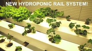 Upgrading Our Home Hydroponic Farm  New Rail System [upl. by Ecirehs682]