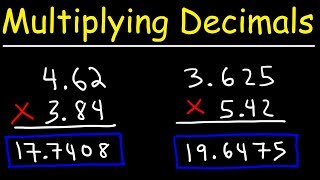 Multiplying Decimals  Basic Introduction [upl. by Acysej]