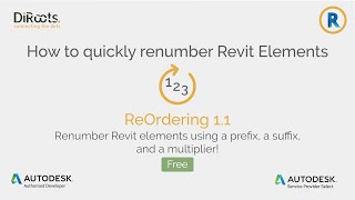 How to renumber Revit elements using ReOrdering [upl. by Dusa]