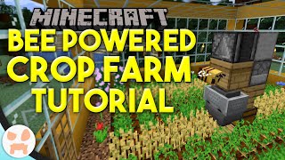 Bee Powered Crop Farm Tutorial  Fastest Crop Growth Honeycomb Farm [upl. by Ohce]