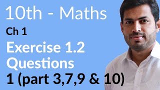 10th Class Math Ch 1  Exercise 12  10th Class Math Chapter 1 [upl. by Casabonne]