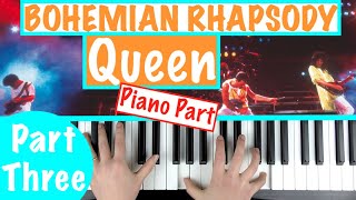 How to play BOHEMIAN RHAPSODY  Queen Part 3 Piano Chords  Accompaniment Tutorial [upl. by Hicks]