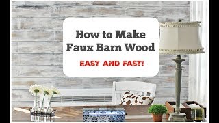 How TO Create Distressed Wood Wall  EASY DIY [upl. by Hurwitz69]