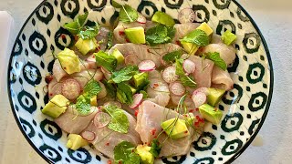 Deliciously Simple Kingfish Ceviche [upl. by Isdnyl432]