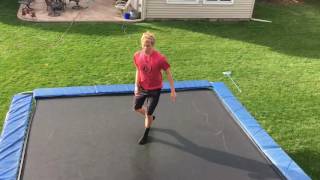 HOW TO BACKFLIP ON A TRAMPOLINE TUTORIAL [upl. by Nnylatsyrk70]