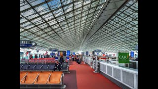 PARIS CHARLES DE GAULLE AIRPORT  TERMINAL 2F [upl. by Stalk]