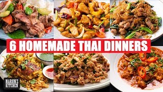 6 Thai Dinners You Can Make At Home  Quarantine Cooking  StayHome WithMe  Marions Kitchen [upl. by Hevak614]