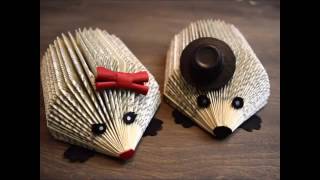 DIY Hedgehog book folding [upl. by Gibson471]