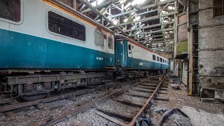 Exploring an Abandoned Train Graveyard Collapsing Maintenance Depot [upl. by Wilhelmina987]