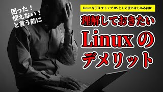 【Linux初心者必見】Linux をデスクトップ OS として使い始める前に理解しておきたい Linux のおもなデメリット [upl. by Maurine443]