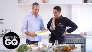 Ottolenghi and Loyle Carner cook delicious vegetarian dishes  British GQ [upl. by Ehcor838]