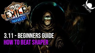 PoE 311  Shaper Guide  Boss Fight how to beat him easily [upl. by Nolur276]