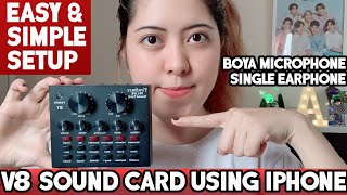 V8 SOUND CARD HOW TO SETUP amp DEMONSTRATION  INDAY amp MOMAY [upl. by Tobye]