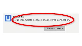 How To Fix Setup Incomplete Because Of A Metered Connection Error Windows 1087 [upl. by Ludovico359]